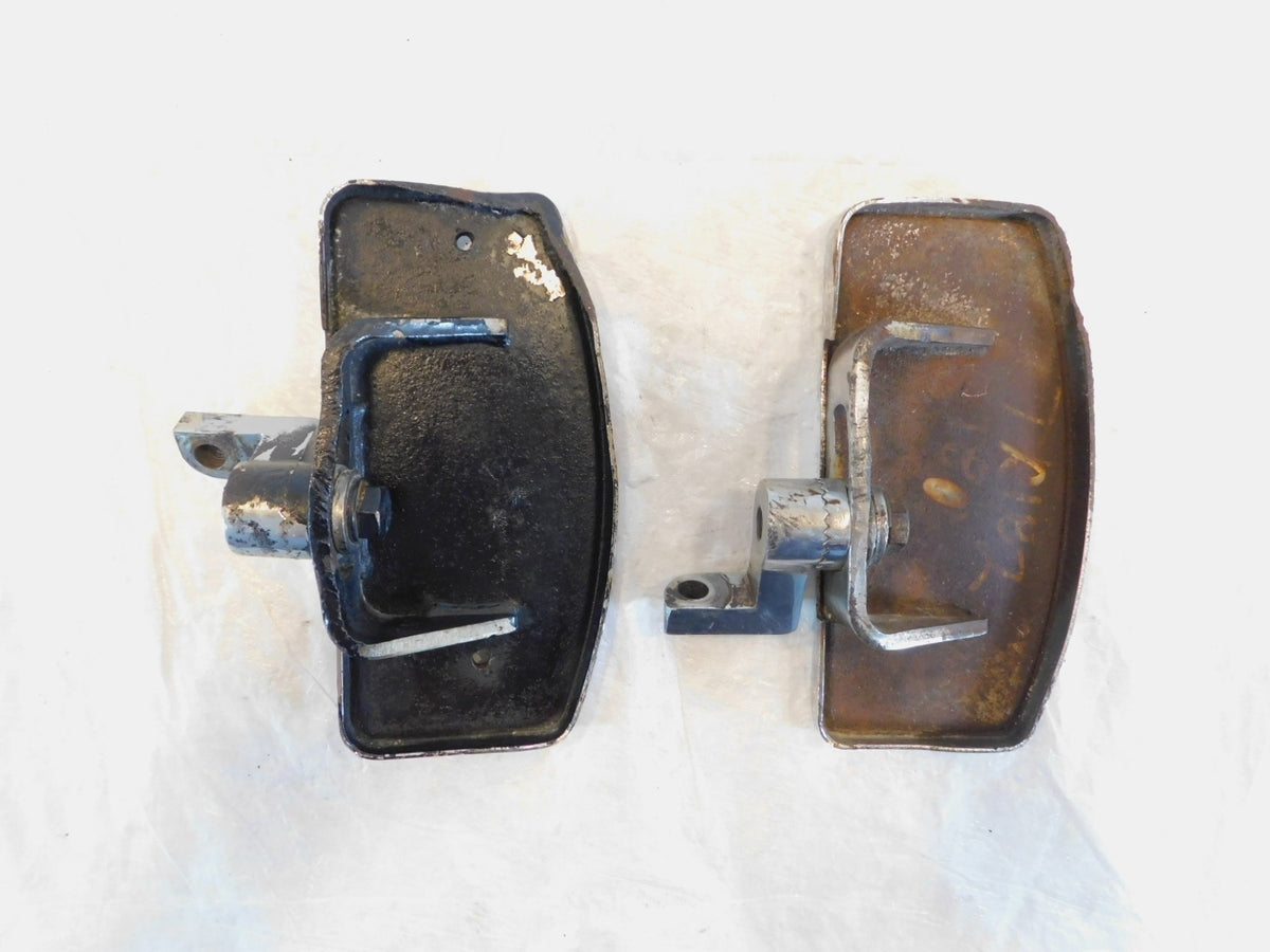 Pair Harley Davidson Touring Dyna Sportster & Softail Chrome Footboard / Footpeg - C3 Cycle