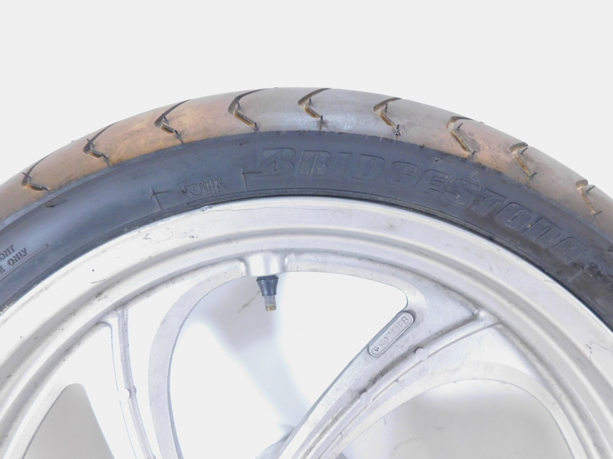 2008-2009 Victory Vision Touring Silver Cast Front Wheel Rim & Tire - Bent - C3 Cycle