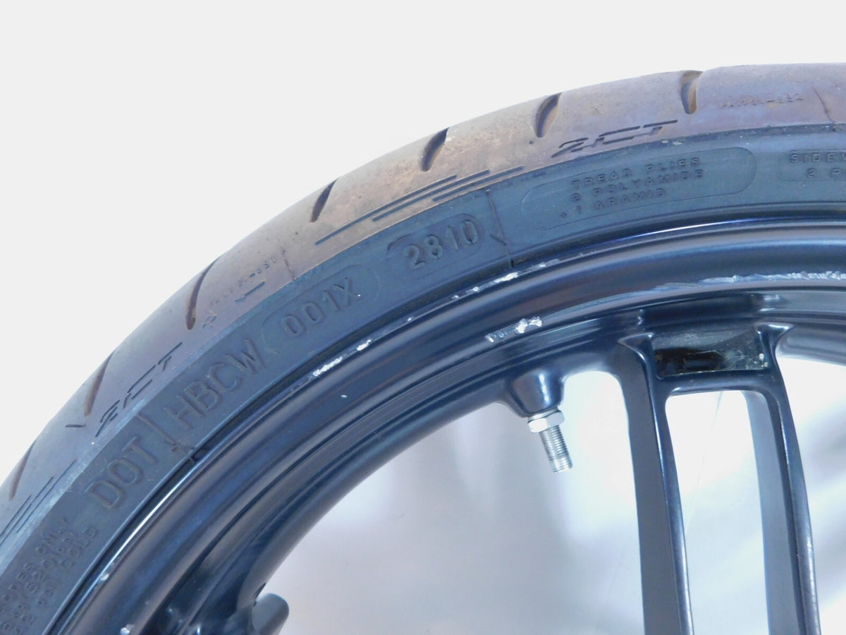 Buell XB9R XB12R Firebolt & Lightning & 1125R Black Front Wheel Rim Rotor & Tire - C3 Cycle