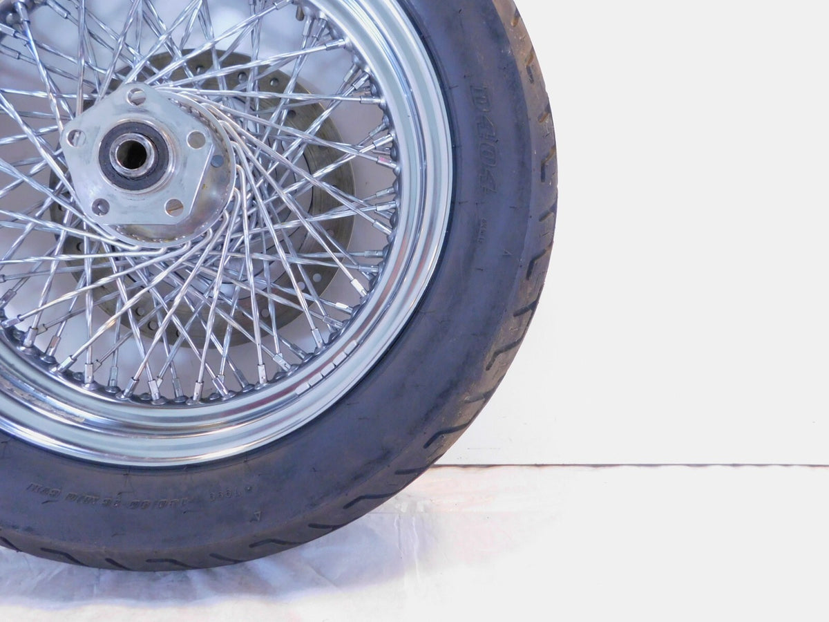 Harley Davidson Softail Sportster 883 & 1200 & FXR Laced Rear Wheel Rim w/ Tire - C3 Cycle