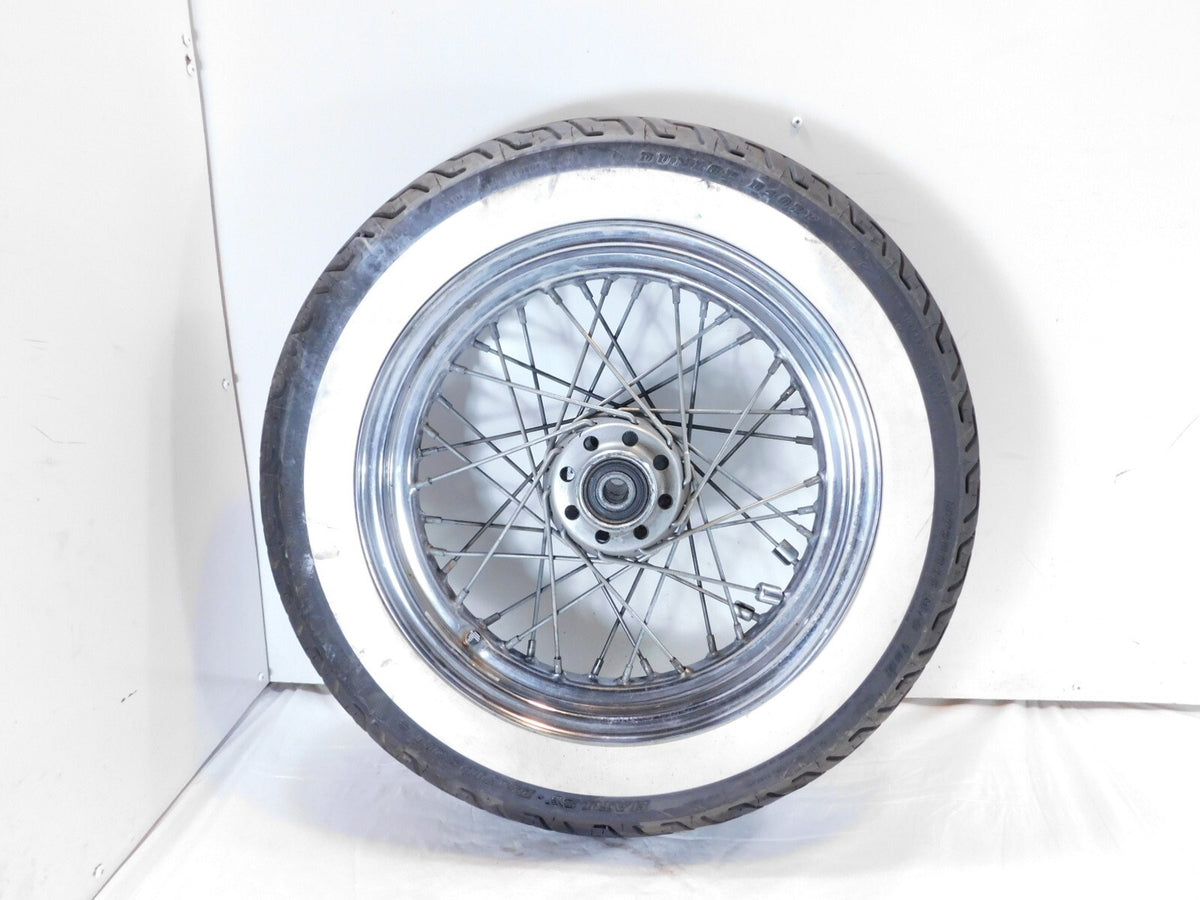 Harley Davidson Softail Heritage Classic Spoked Front Wheel Rim w/ Tire -Bent - C3 Cycle