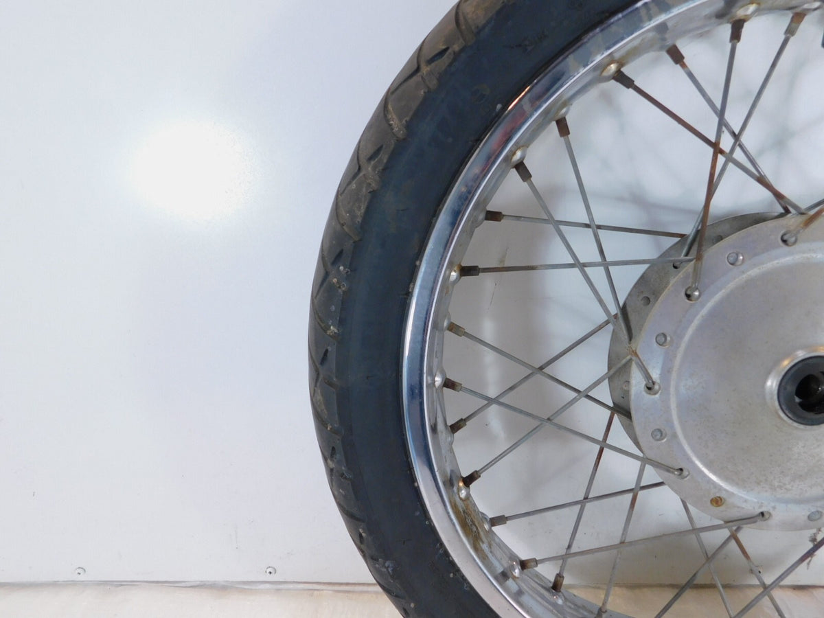 1991-97 Honda Nighthawk 250 CB250 Front Wheel Rim & Hub 18x1.85 Bent -For Parts - C3 Cycle