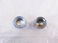 2 Harley Electra Glide V-Rod Softail Dyna Sportster Chrome Front Axle Nut Covers - C3 Cycle