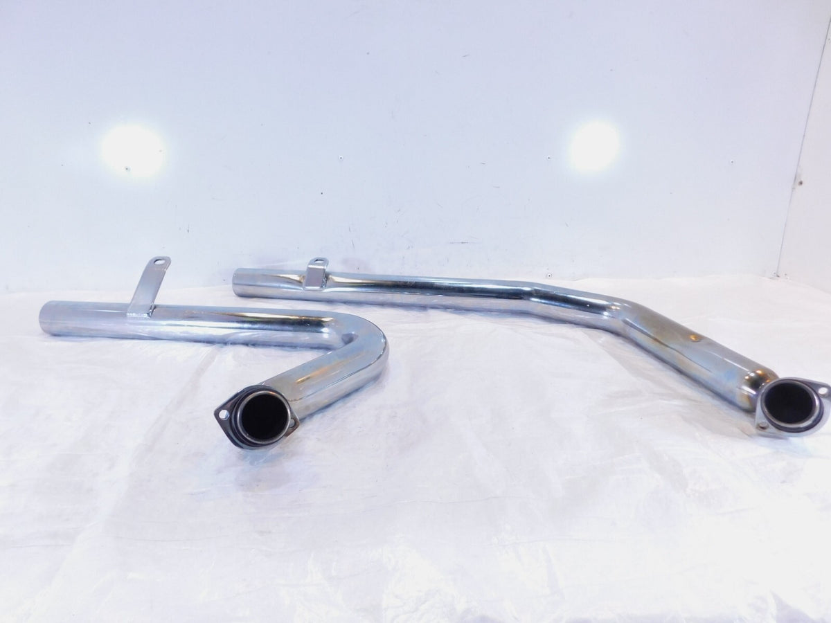 2002 & 2003 Indian Gilroy Scout Chrome Front & Rear Exhaust Header Pipe Mufflers - C3 Cycle