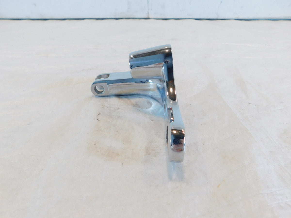 Harley Dyna Wide Glide & Fat Bob Forward Controls Chrome Left Footpeg Mount - C3 Cycle