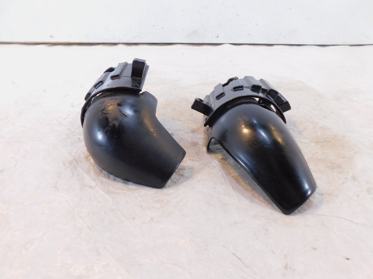 1985-02 Yamaha V-Max 1200 VMX12 VMAX1200 Black Left/Right Exhaust Shield Covers - C3 Cycle