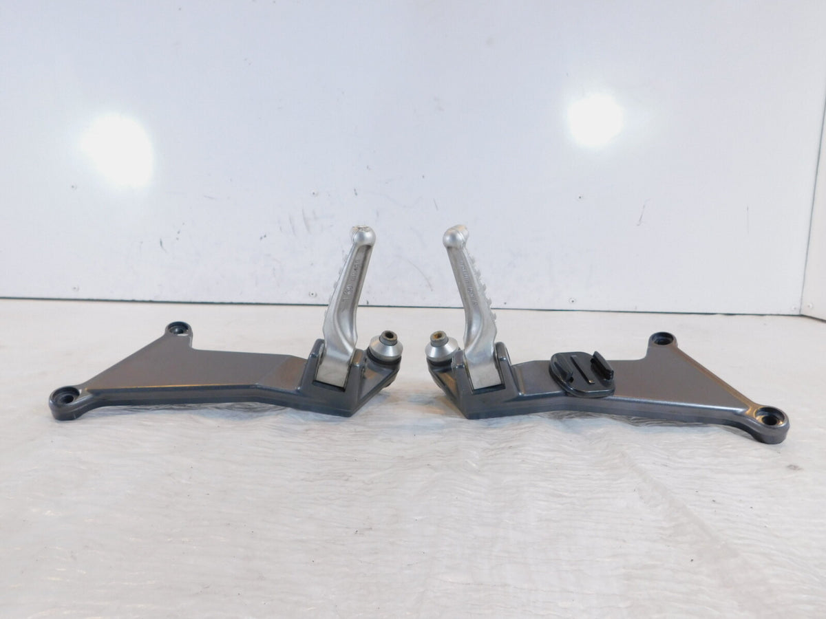 2002-2003 Aprilia SL1000 Falco Grey Left/Right Footrest Foot Peg Mounts