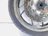 Honda GL1800 Goldwing 1800 Silver Cast 5 Front Wheel Rotors Rim & Tire - Crack - C3 Cycle