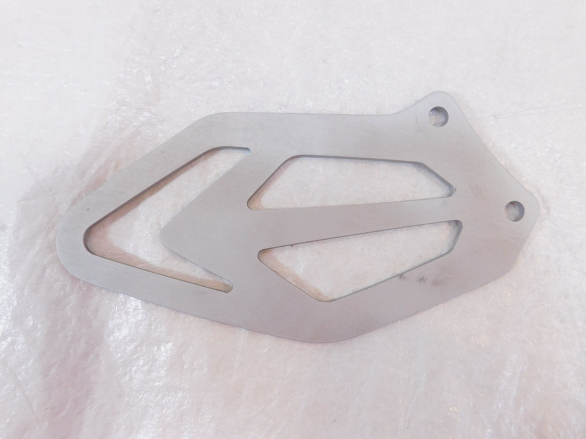 2014-2019 BMW S1000-RR S1000RR Silver Rear Right Footrest Rearset Heel Guard - C3 Cycle