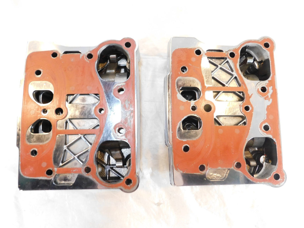 Harley Davidson Touring Dyna & Softail Chrome Cylinder Head Rocker Boxes - C3 Cycle