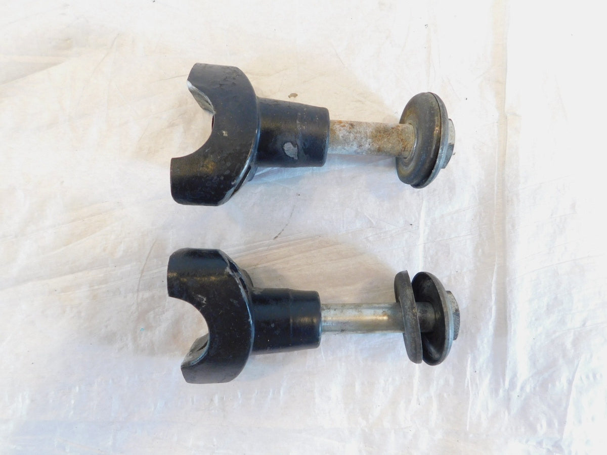 Harley Davidson Sportster 883 & 1200 & Dyna Black Handlebar Bar Riser Clamps - C3 Cycle