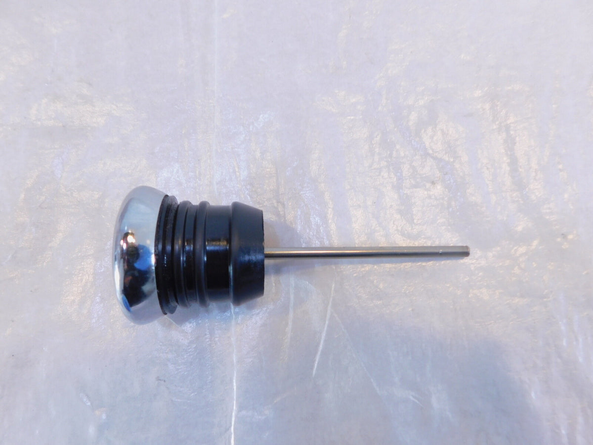 Harley Sportster 883 & 1200 Chrome Oil Tank Reservoir Filler Dipstick w/ Gauge - C3 Cycle