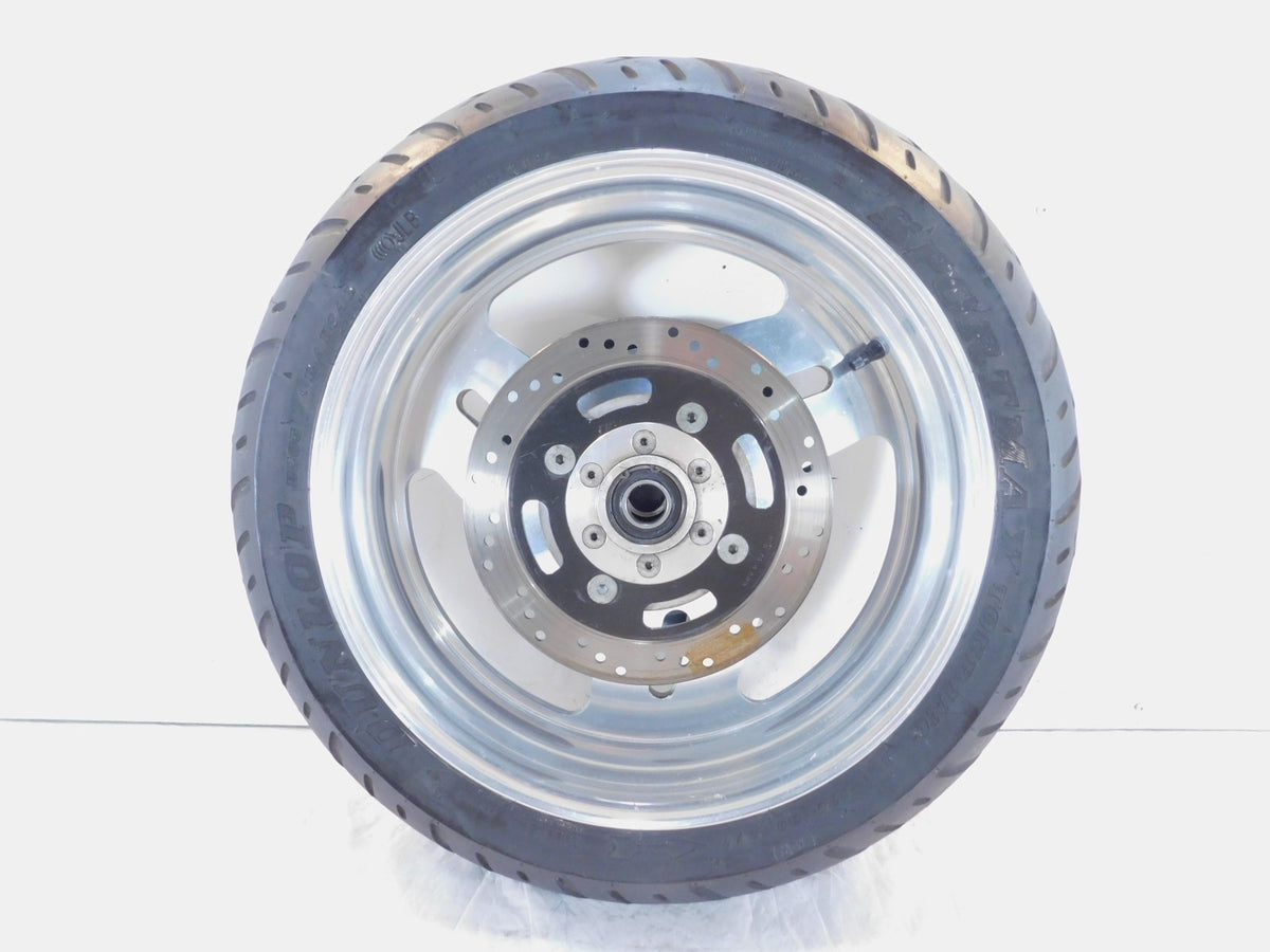 1995 & 1996 Buell M2 Thunderbolt Silver Rear Wheel Rim & Tire w/ Sprocket - C3 Cycle