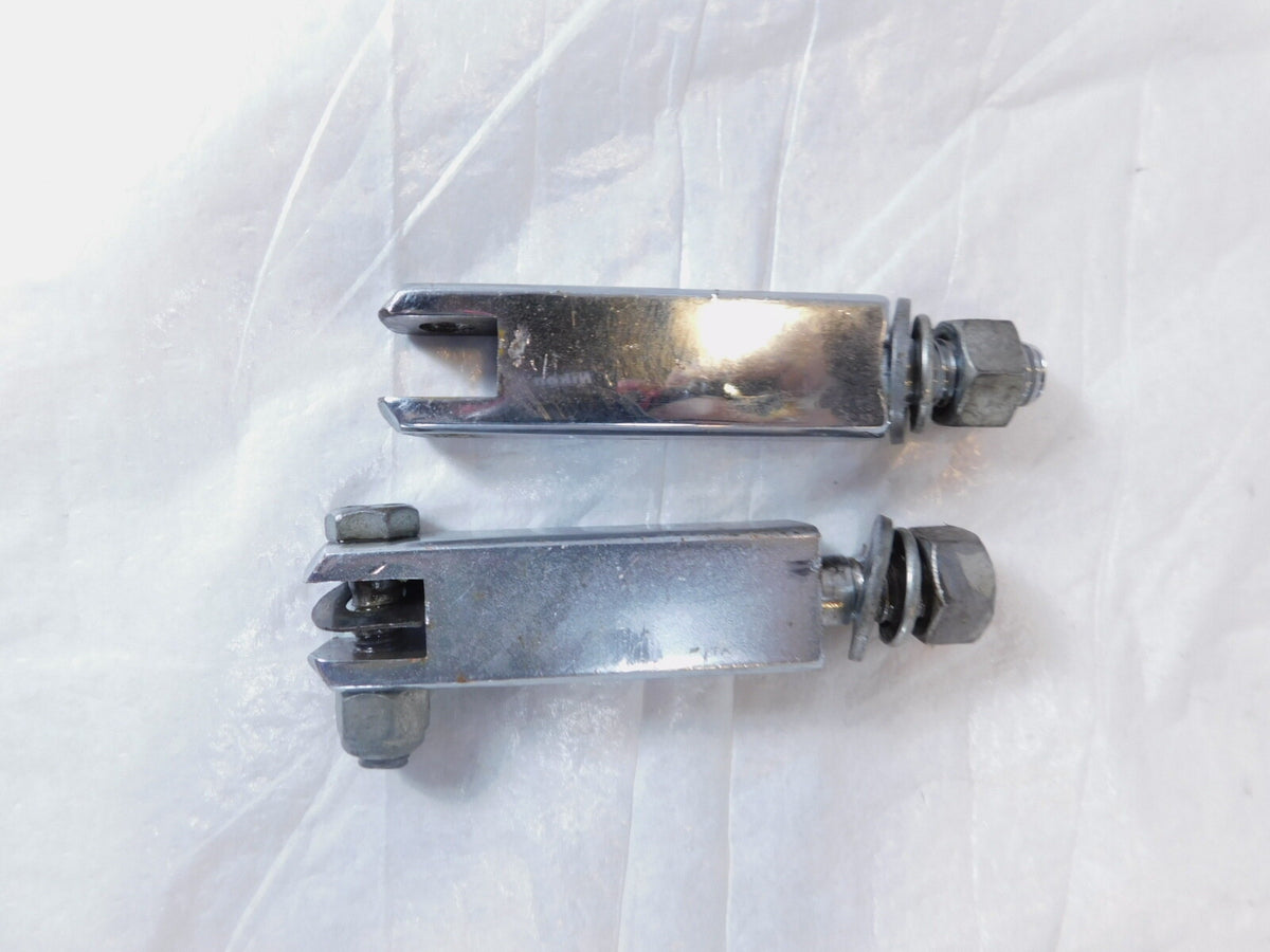 Harley EVO FXR EVO Dyna Chrome Front Highway Footpeg Peg Mount Clevis Brackets - C3 Cycle