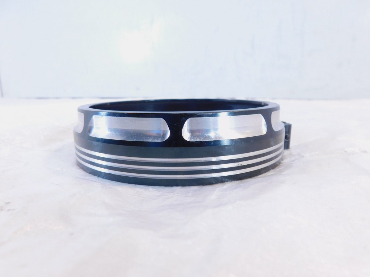 Harley Touring Electra Glide & Softail Passing Fog Light Lamp Black Trim Ring