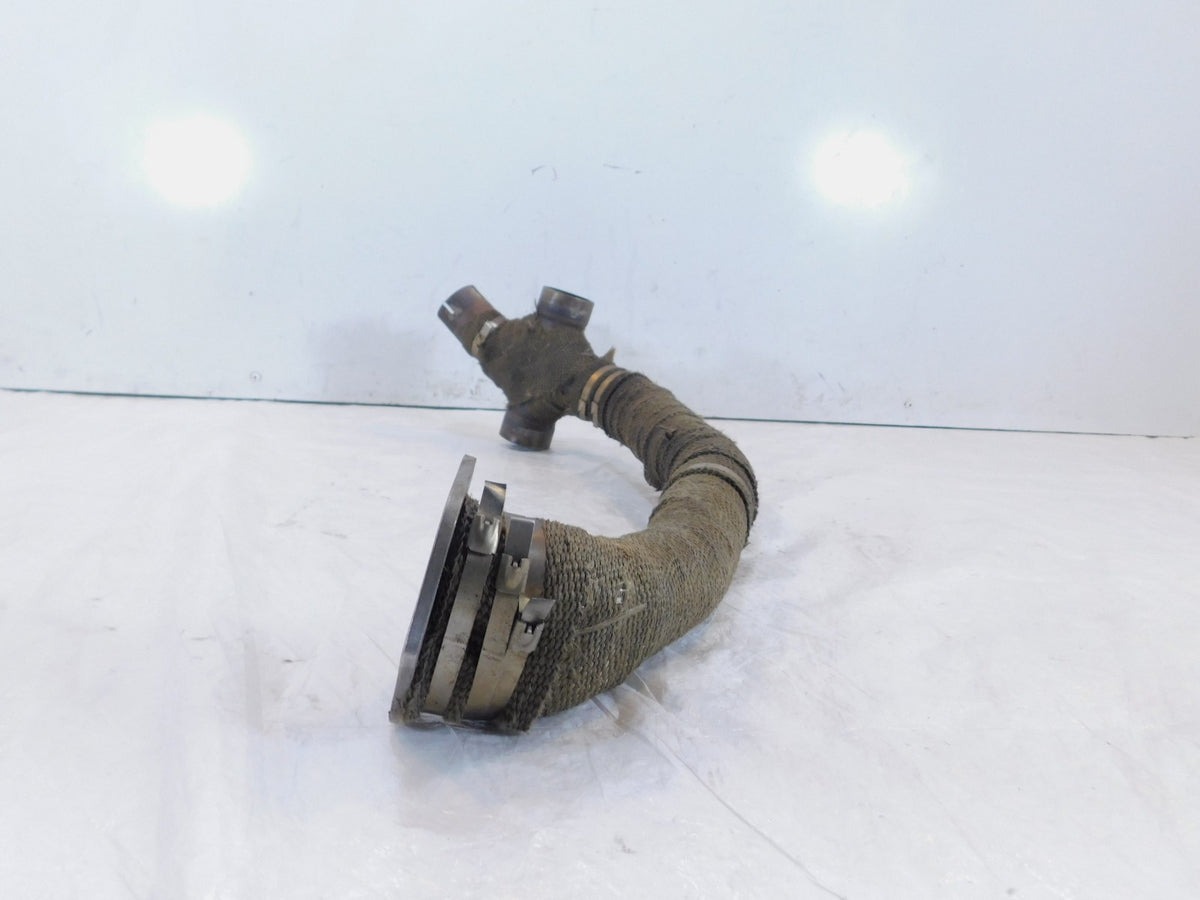 Ducati Sport Touring ST4 S Wrapped Exhaust Muffler System Horizontal Header Pipe - C3 Cycle