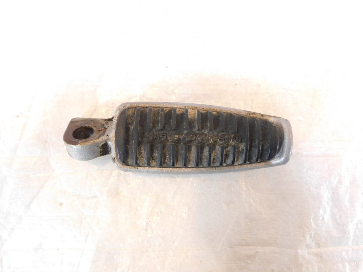 Harley Touring FXR Dyna Sportster & Softail Black Silver Peg Footpeg Footrests