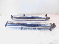 08-10 Victory Vision Rear Left/Right Crossover Exhaust Mufflers & Chrome Shields - C3 Cycle
