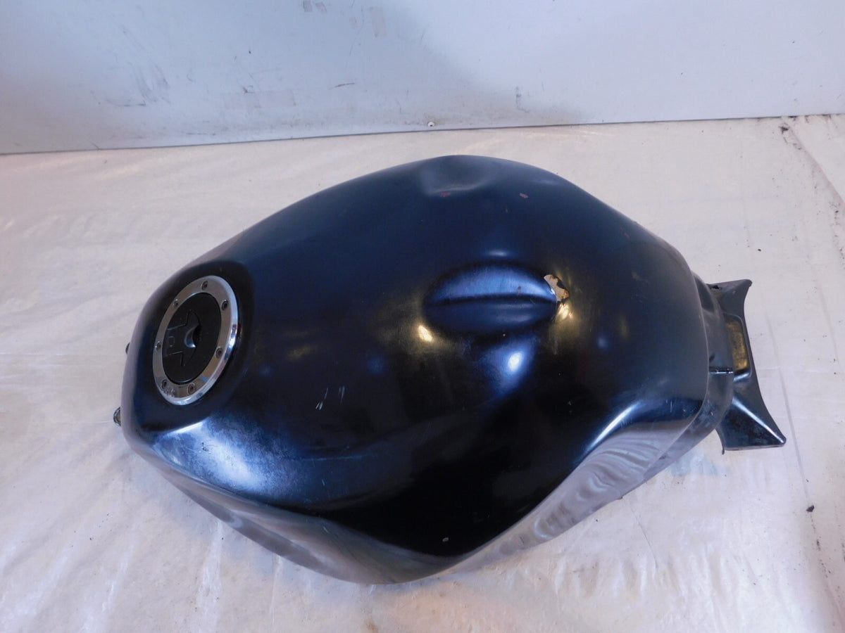 91-92 Kawasaki Ninja ZX6 ZX600D Black Gas Petrol Fuel Tank Cell Reservoir-No Key - C3 Cycle