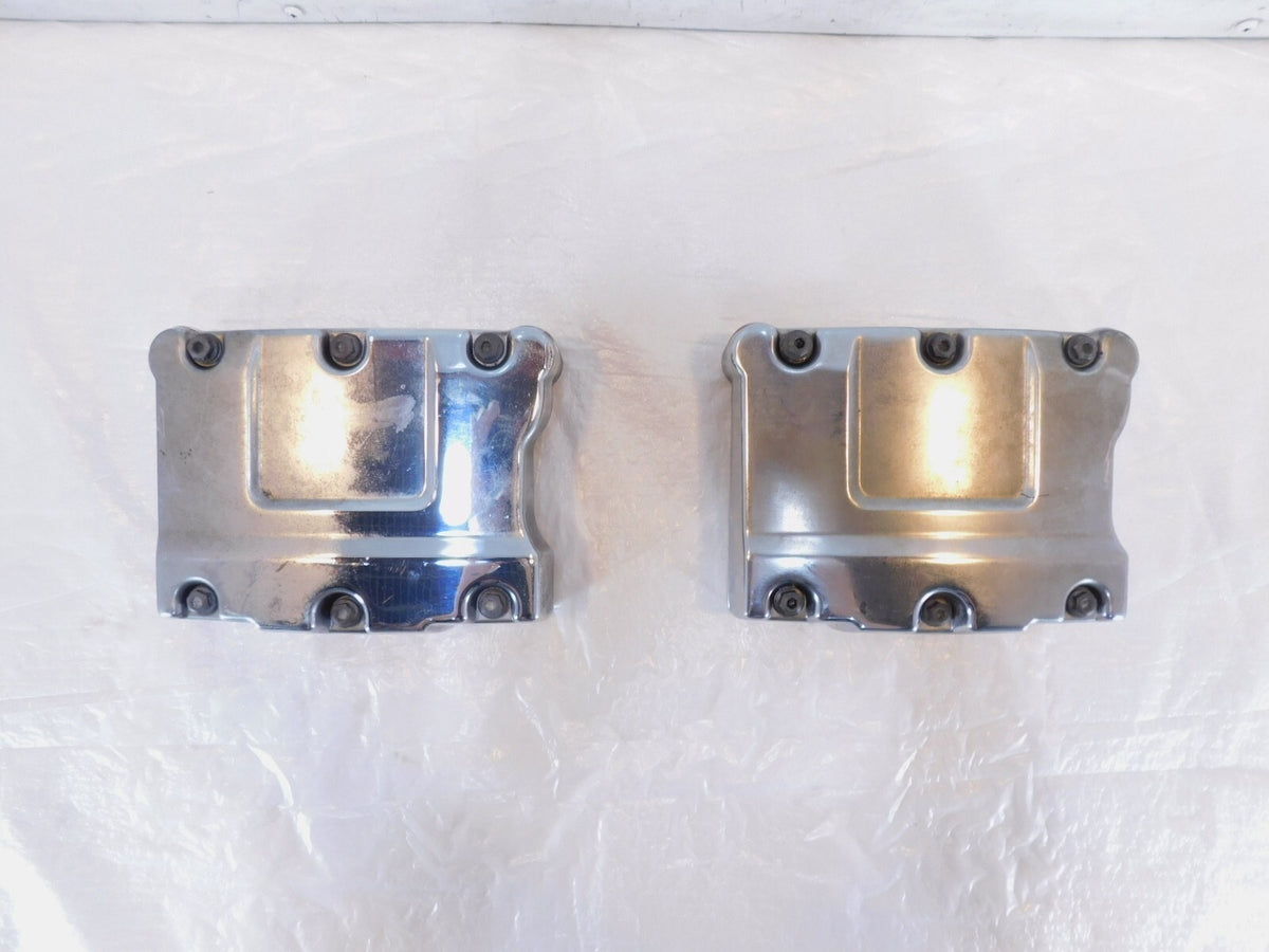 Harley Davidson Touring Dyna & Softail Chrome Cylinder Head Rocker Boxes - C3 Cycle