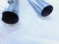 2009 Harley Davidson Dyna FXDB Street Bob Pair Chrome Exhaust Pipe Mufflers - C3 Cycle