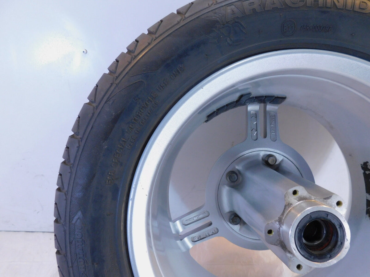 2008 08 Can-Am Spyder GS Roadster 990 SE5 Silver Rear Wheel Rim & Tire -15" x 7" - C3 Cycle