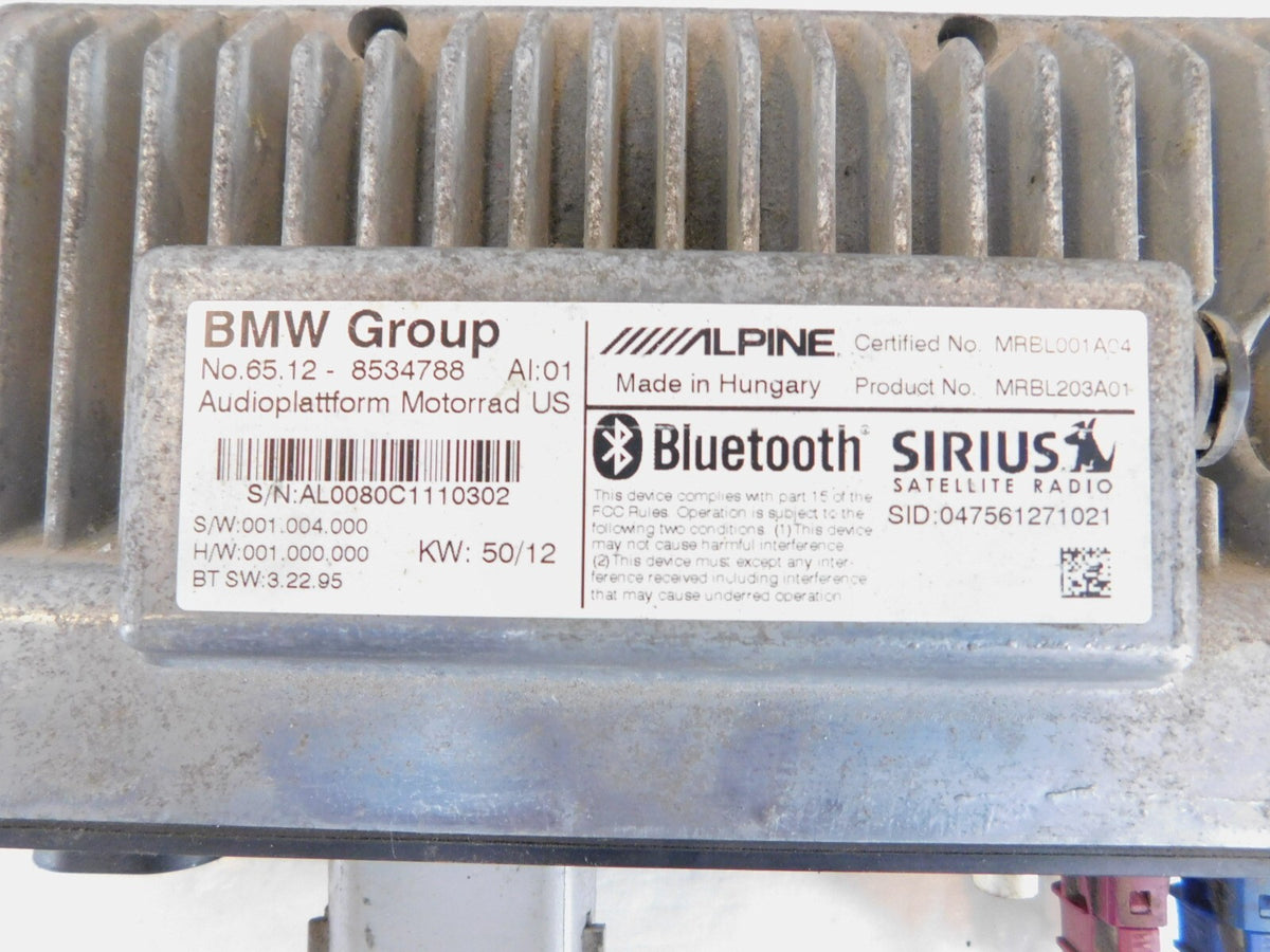 BMW K1600 K1600GT R1200RT Alpine Bluetooth Radio Receiver Audio Control Unit