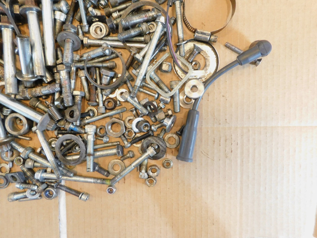 1999 99 Harley Davidson Sportster 883 Nuts Bolts & Brackets Parts Box Lot - C3 Cycle