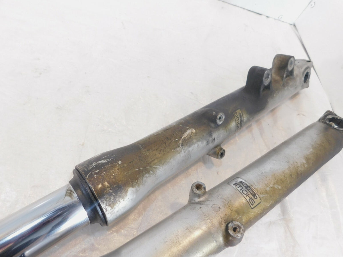 1992-1993 Honda VT1100 Shadow 1100 Silver Front End Suspension Fork Leg Shocks - C3 Cycle