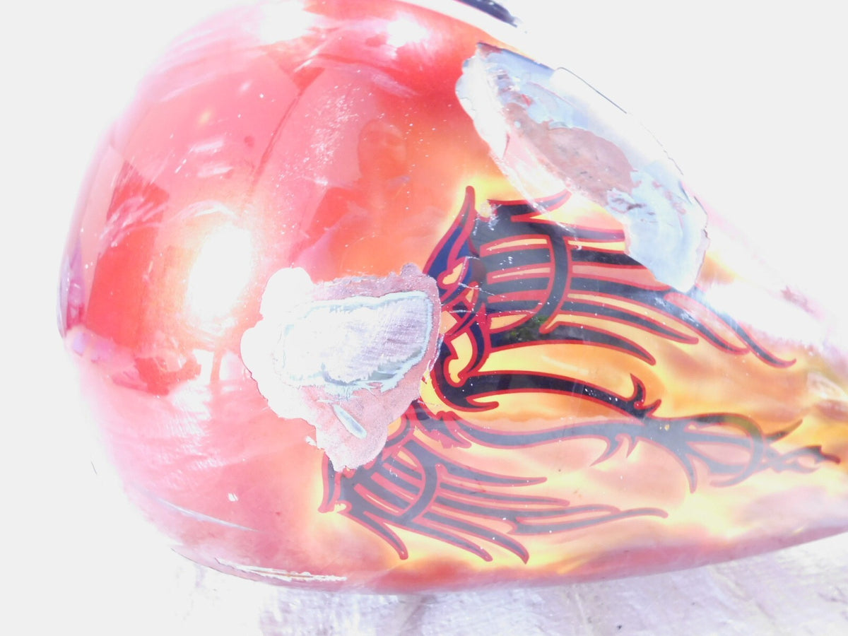 85-90 Harley Davidson Softail FXSTC Custom Left Right Red Fuel Gas Petrol Tanks