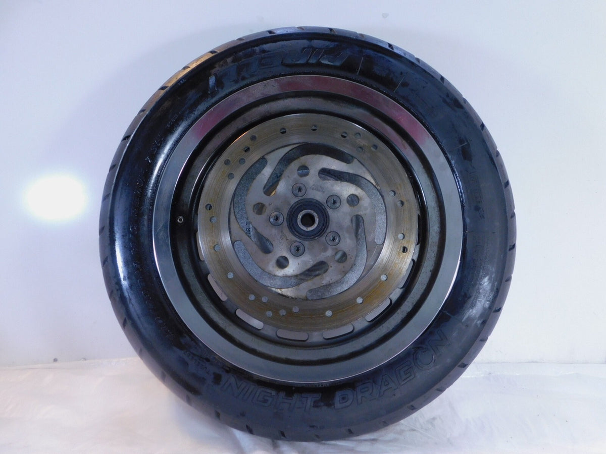 2000-2003 Harley Davidson Sportster 883 1200 Custom Chrome Solid Rear Wheel Rim - C3 Cycle