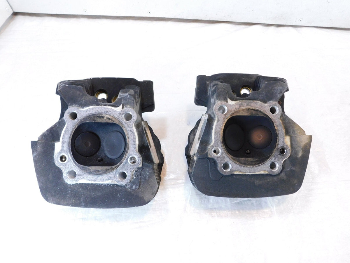 Harley Davidson Touring Softail & Dyna Black Cylinder Heads w/ Springs & Valves - C3 Cycle