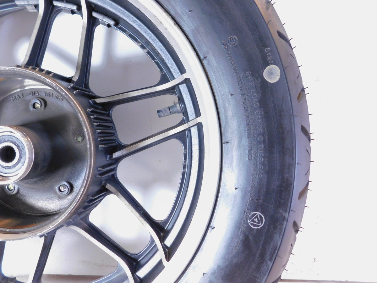 Honda CB650 CB650SC Nighthawk 650 Black Spoked Rear Wheel Rim & Tire 3" x 16" - C3 Cycle