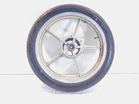 1990-1997 90-97 Yamaha Virago 750 XV750 Silver Cast Front Wheel Rim & Tire - C3 Cycle