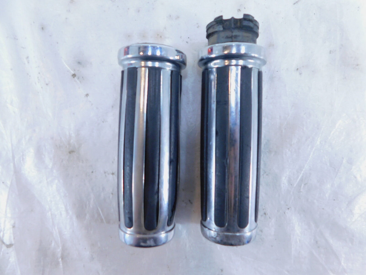 Harley Davidson Dyna Sportster Softail Rubber Left & Right Handlebar Hand Grips - C3 Cycle