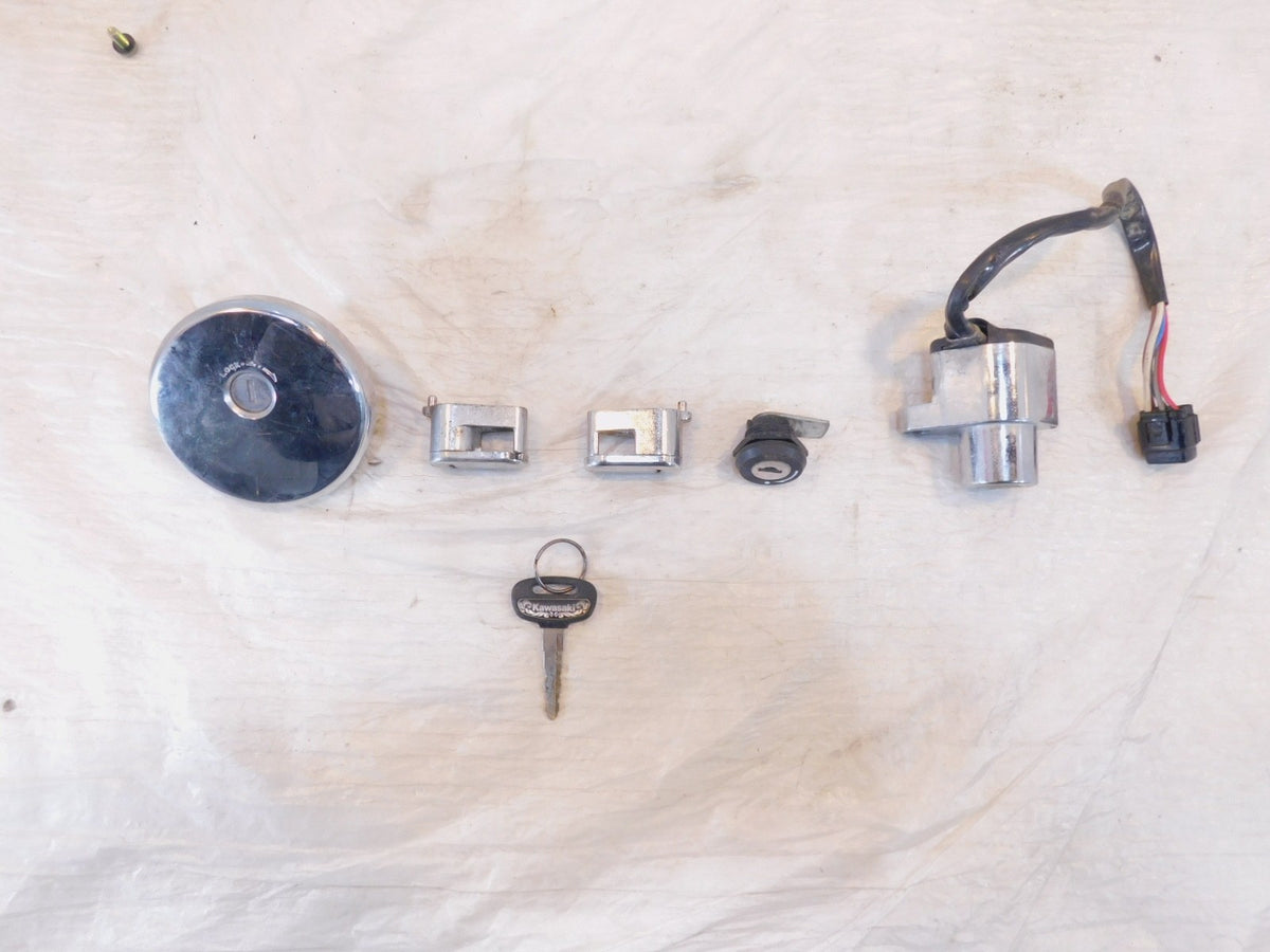 Kawasaki Vulcan 1500 Drifter Classic FI Ignition Switch Seat & Fuel Cap Lock Set - C3 Cycle
