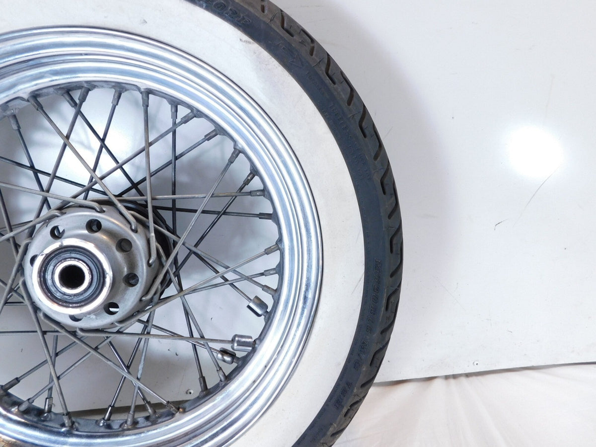 Harley Davidson Softail Heritage Classic Spoked Front Wheel Rim w/ Tire -Bent - C3 Cycle