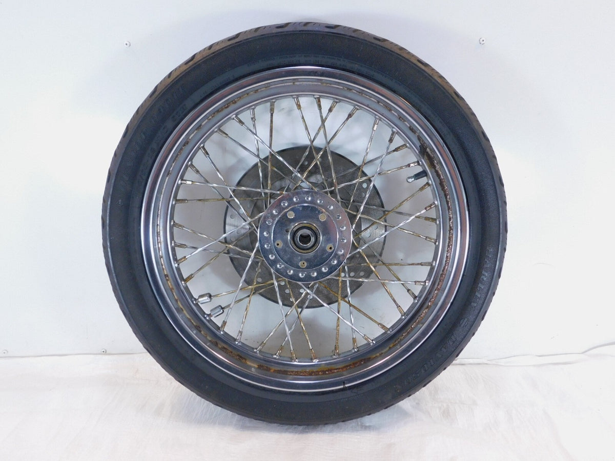Harley Davidson XLH Sportster 883 1000 & 1200 19" Laced Front Wheel Rim Rotor - C3 Cycle