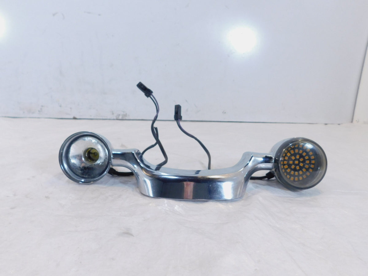 Harley Davidson Chrome FLHX Street Glide Rear Fender Turn Signal Indicator Bar - C3 Cycle