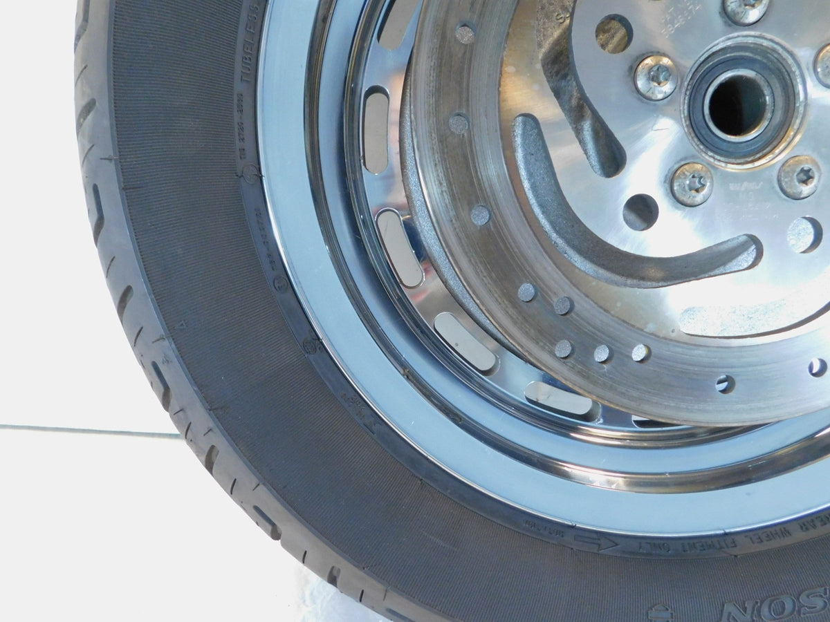 2005-2007 Harley Davidson Sportster 1200 Chrome Custom Cast Rear Wheel Rim - C3 Cycle
