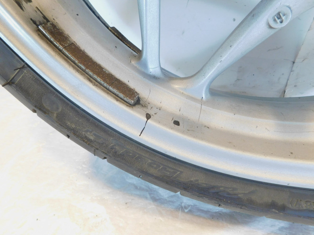 2005-13 BMW R1200RT R1200ST R1200 RT ST R900RT Silver Front Wheel -Slightly Bent - C3 Cycle