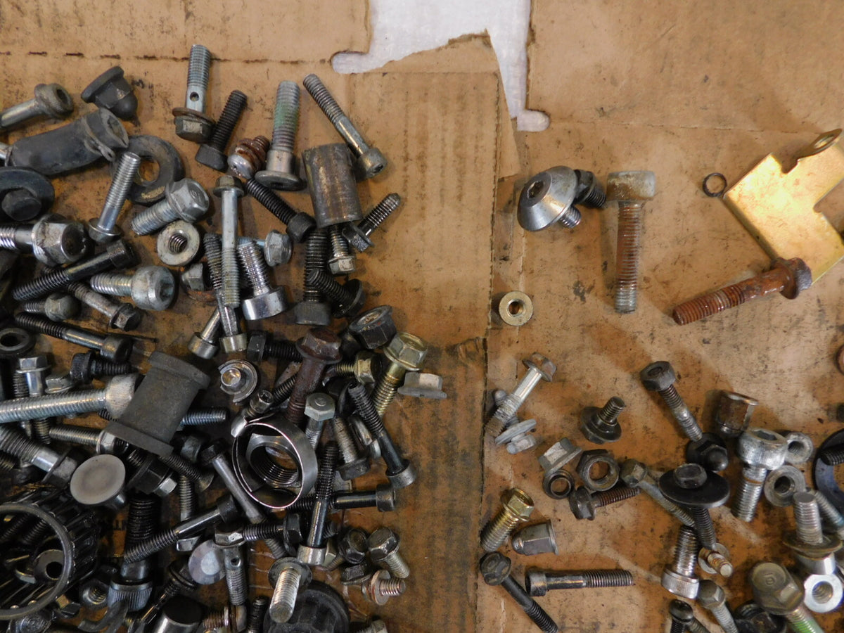 1986 86 Honda VT500 VT500C Shadow 500 Misc Nuts Bolts & Brackets Parts Box Lot - C3 Cycle