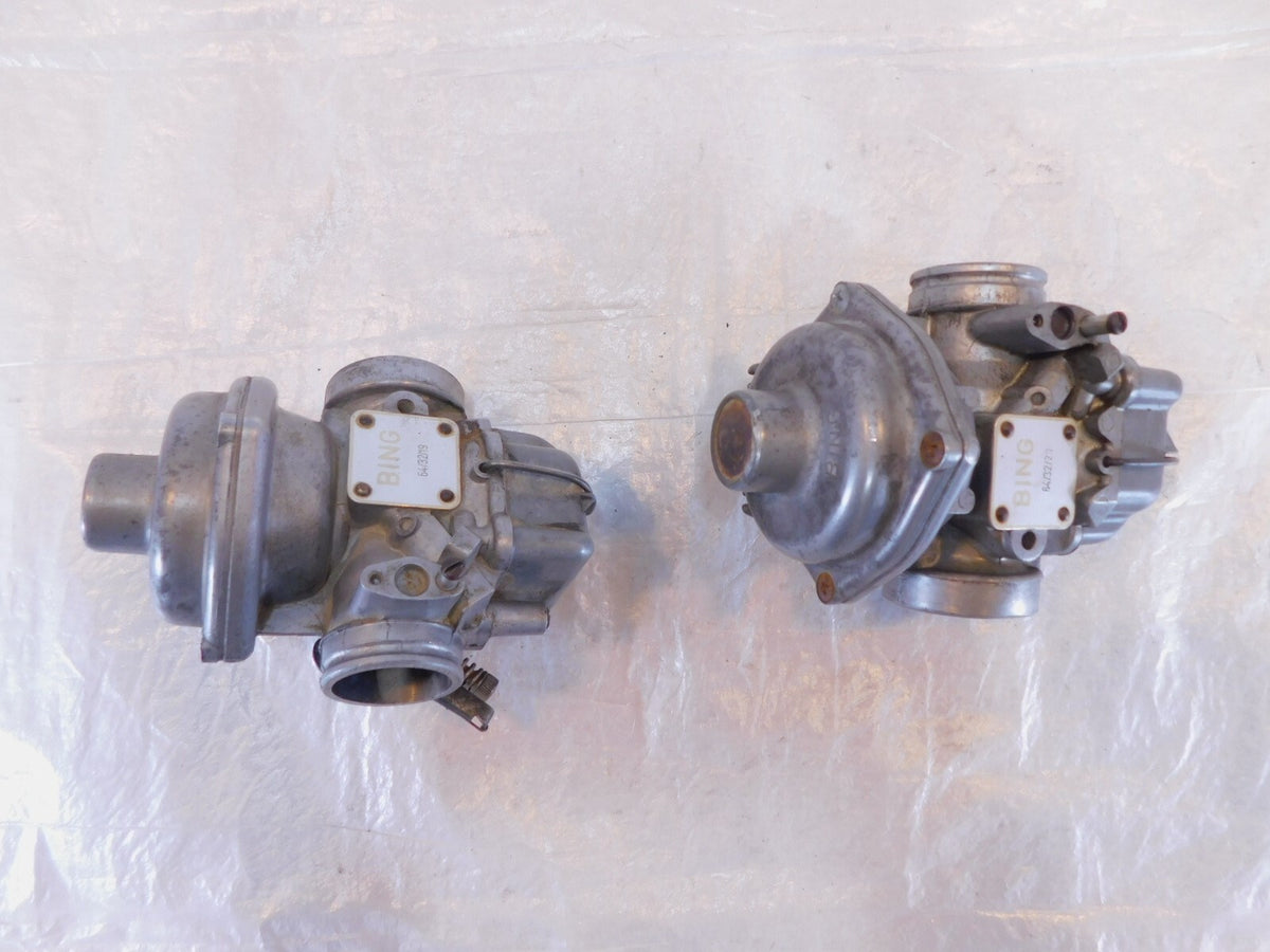 1976-1977 77 BMW Airhead R100 R100/7 Bing Left/Right Air Intake Carburetor Carbs - C3 Cycle