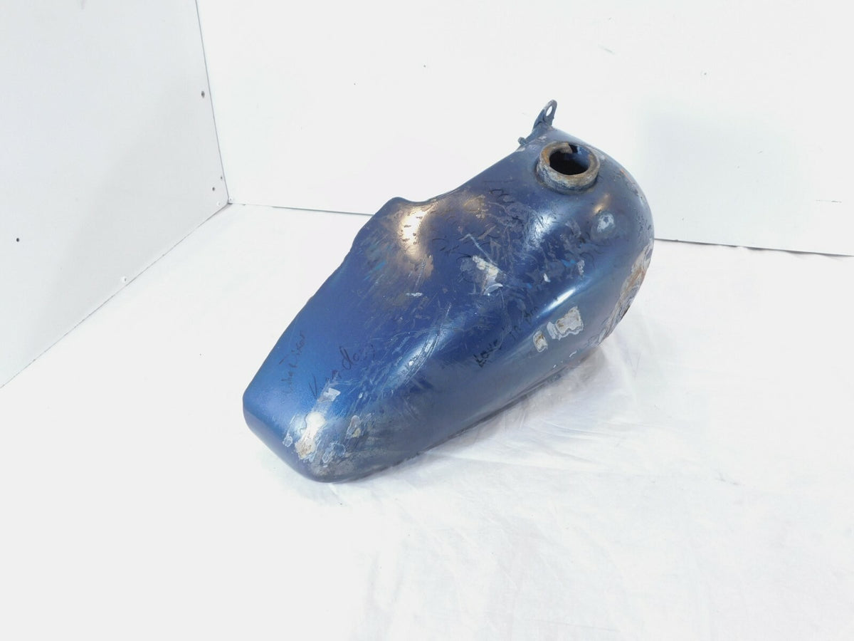 1977-1985 Harley Davidson FX & FXE Shovelhead Blue Right Fuel Gas Petrol Tank - C3 Cycle