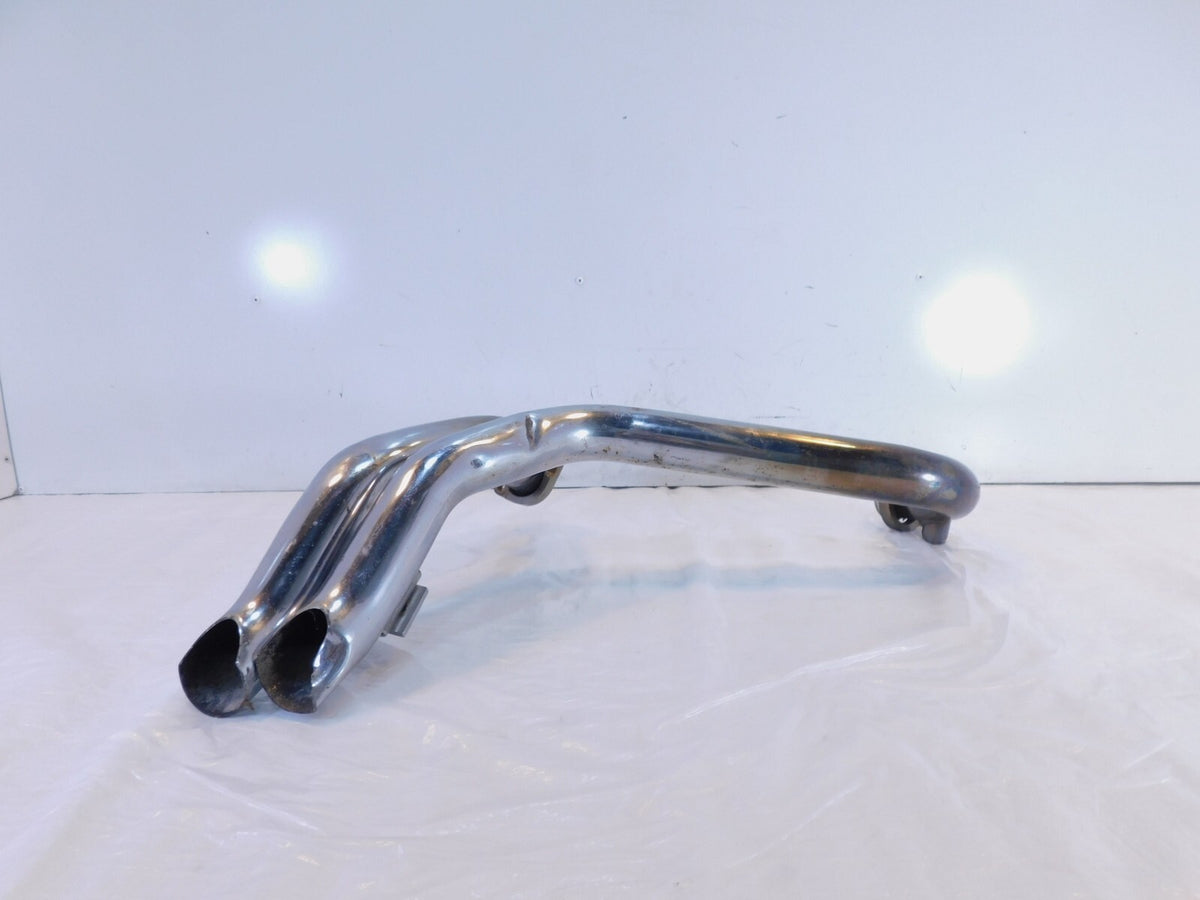 Harley Sportster XL 883 & 1200 Roadster Custom & Low Exhaust Header Dual Pipes - C3 Cycle
