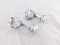 Royal Enfield Continental GT 650 Silver Front Left/Right Handlebar Riser Clamps - C3 Cycle