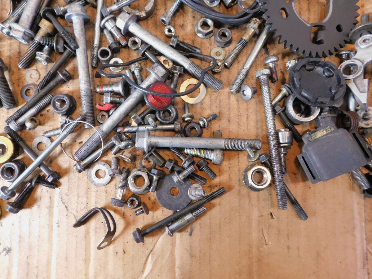 98 Honda VTR1000 Super Hawk Firestorm 1000 Nut Bolt & Bracket Hardware Parts Lot - C3 Cycle