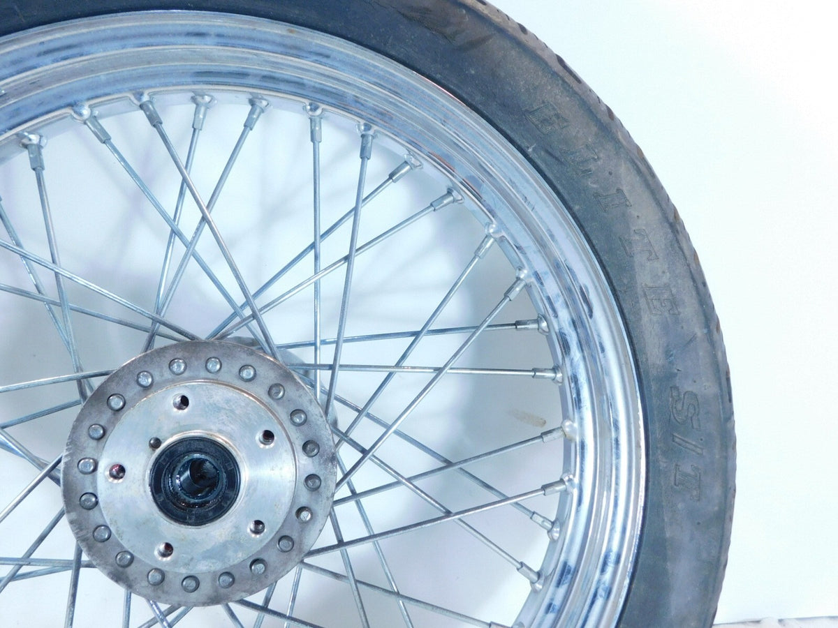 Harley Davidson XLH Sportster 883 1000 & 1200 Spoked Front Wheel Rim Rotor -19" - C3 Cycle