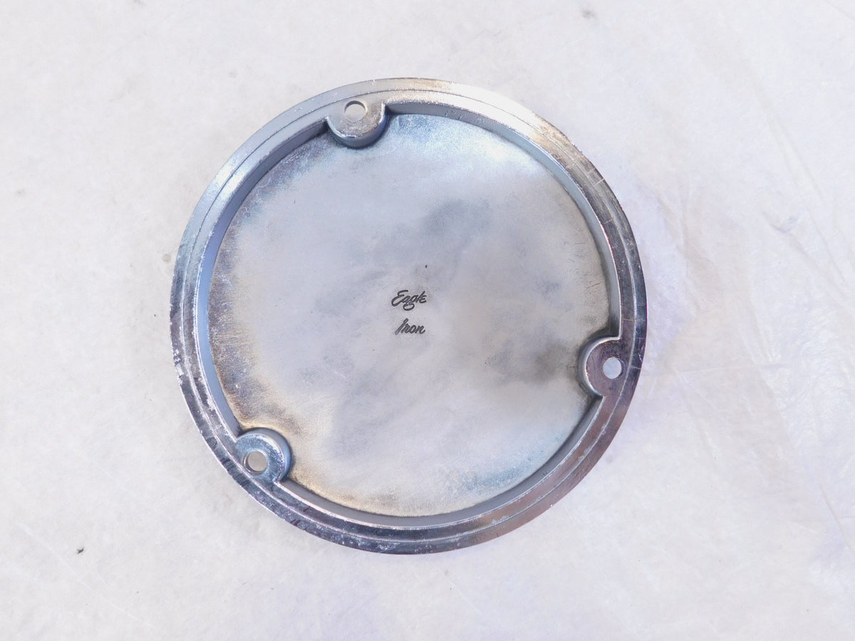 Harley Evo Softail Dyna & FXR Engine Live to Ride Chrome Derby Clutch Cap Cover - C3 Cycle