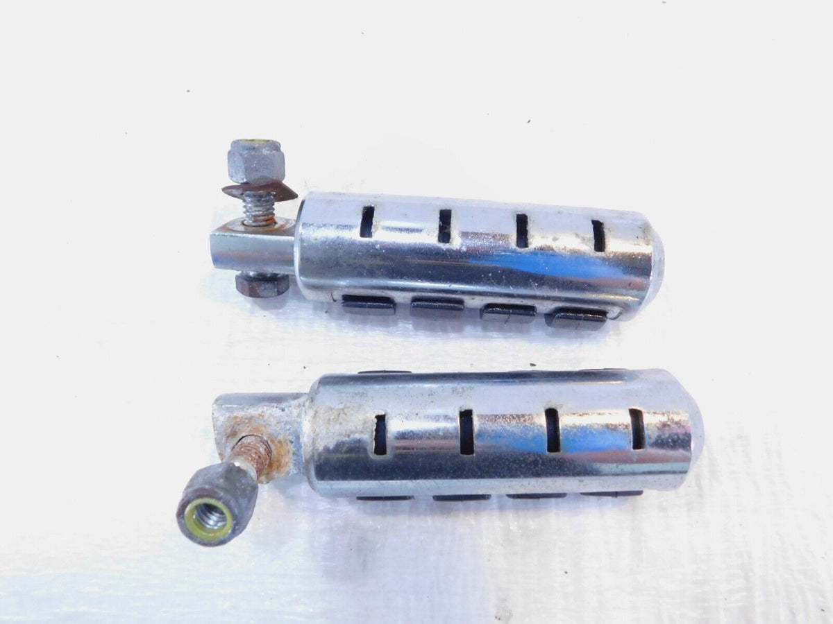 Pair Harley Touring FXR Dyna Sportster & Softail Black ISO Peg Footpeg Footrests - C3 Cycle